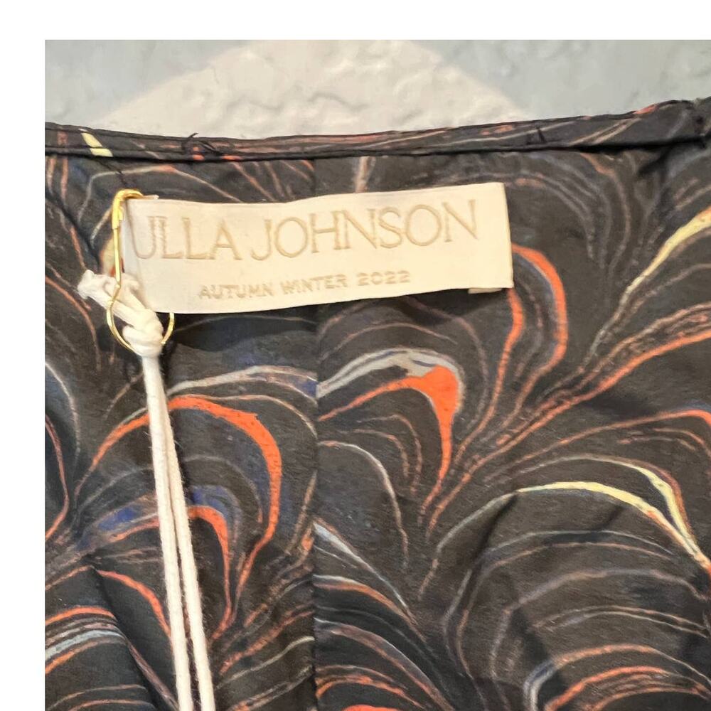 NWT ULLA JOHNSON Gwen Elbow Puff-sleeve Mini Dress Size 2 - Picture 8 of 12